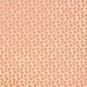 Braune Hasensilhouetten auf pfirsichfarbenem Nepalpapier von ☆, perfekt zum Verschenken oder um handgemachten Charme in Ihr Geschenkpapier zu bringen.