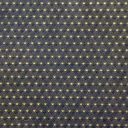Ein goldenes, halbkreisförmiges Wellenmuster auf dunklem Hintergrund von ☆ erinnert an die Buchbindetechnik und bietet ein elegantes, sich wiederholendes geometrisches Design - ideal für Nepalpapier oder raffinierte Geschenkverpackungen.