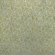 Olivgrünes Nepalpapier mit kleinen weißen Blattbüscheln in geometrischen Mustern - ideal zum Basteln oder Verpacken von Geschenken.