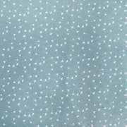 Hellblaues Nepalpapier von ☆, mit einem sich wiederholenden Muster aus kleinen weißen Löwenzahnsamen - perfekt für Buchbinden oder Geschenkverpacken.