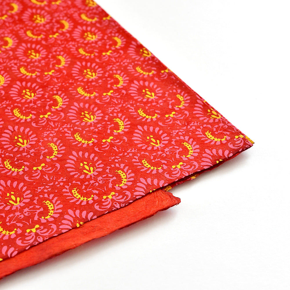 Nepalpapier 'Rotes Ornament'