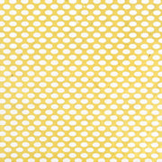 Gelber Hintergrund mit gleichmäßig verteilten weißen Tupfen in einem sich wiederholenden Muster - perfekt für Geschenkverpackungen oder um Ihren Buchbindungsprojekten Charme zu verleihen. Von ☆.
