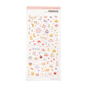 Ein Bogen mit Puffy-Sticker-Motiven zum Thema Gemütlichkeit – perfekt für dein Bullet Journal oder kreative Projekte –, darunter Pullover, Blätter, Tassen, Kürbisse und Herbstsymbole.