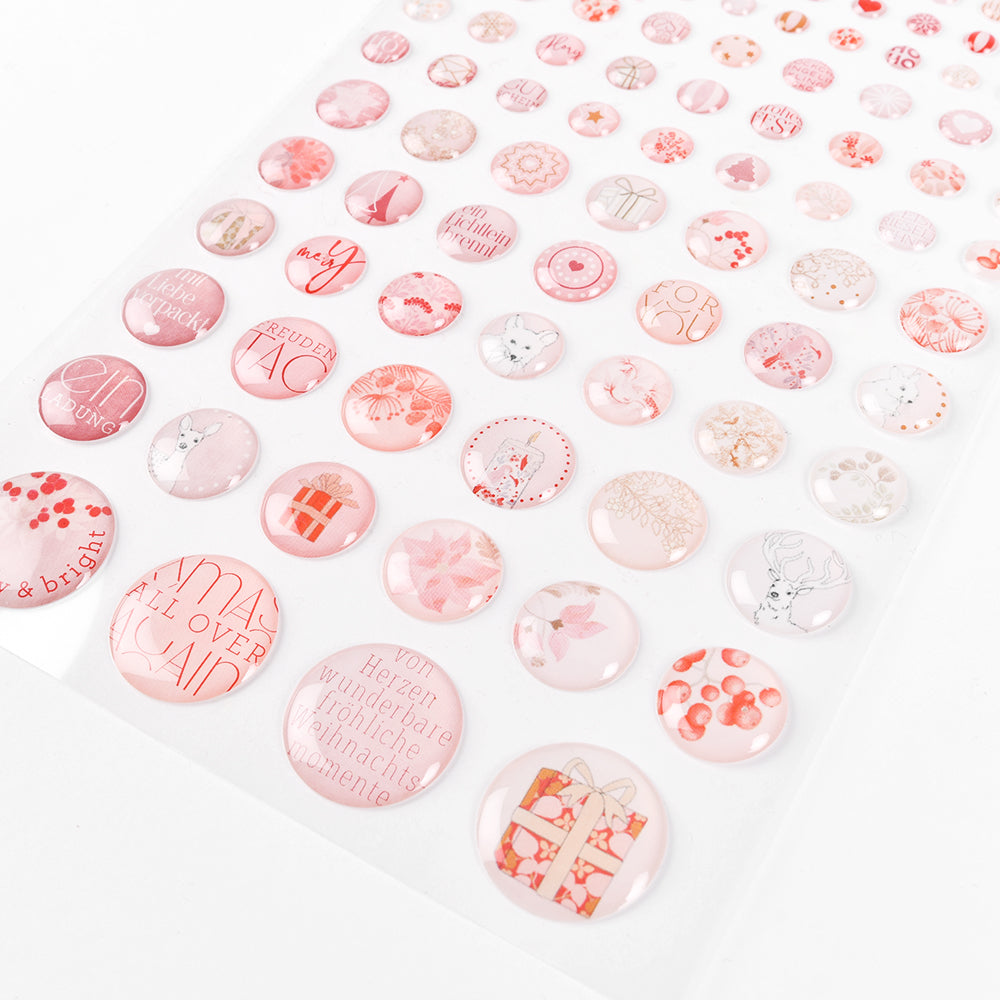 Sticker Dots 'Rosa Schneegestöber'