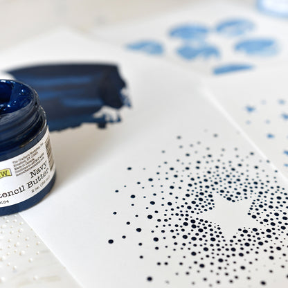 Stencil Butter 'Navy'