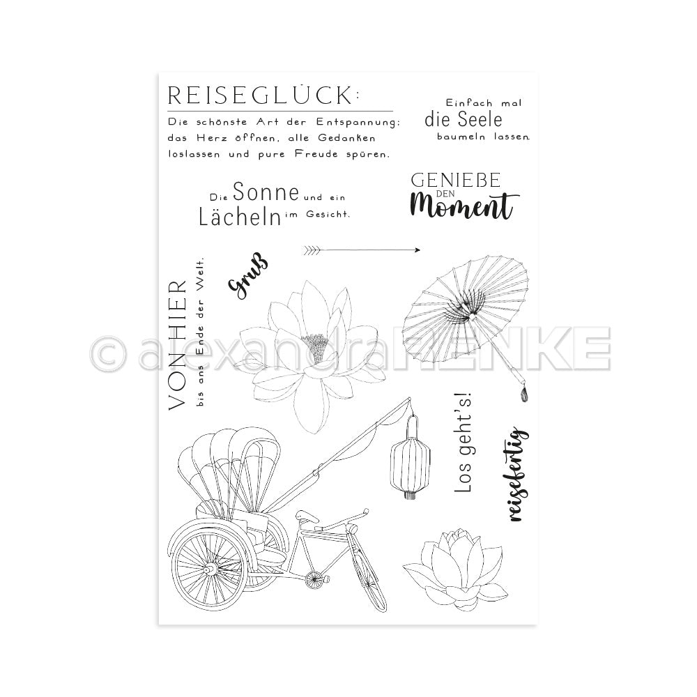 Clear Stamp 'Reiseglück'