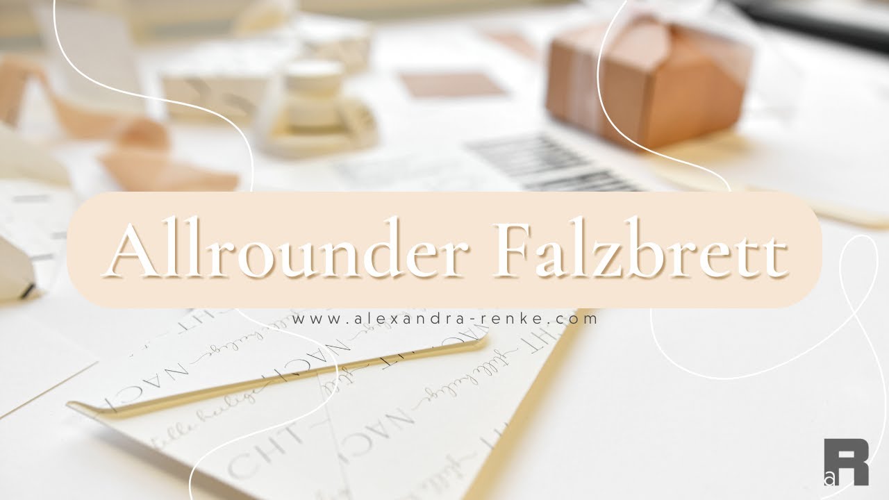 Video laden: Eine Anleitung zur Verwendung des Falzbretts für Karten, Umschläge und Boxen