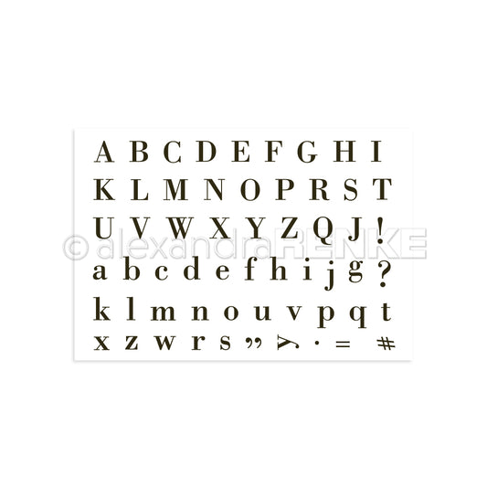 Clear Stamp 'Alphabet'