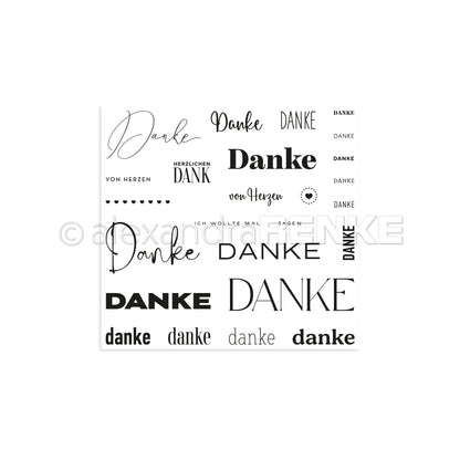 Clear Stamp 'Danke'