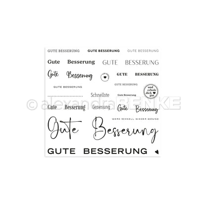 Clear Stamp 'Gute Besserung'