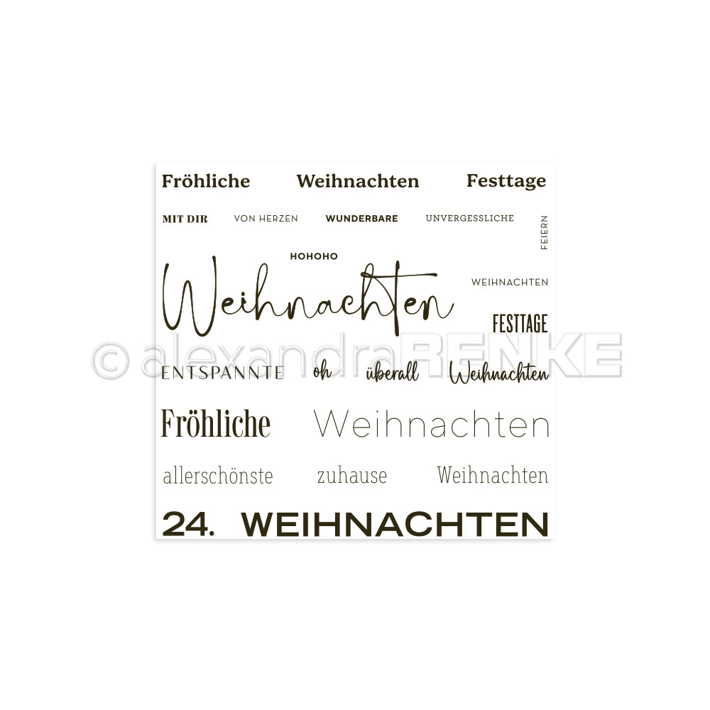 Clear Stamp 'Allerschönste Weihnachten'