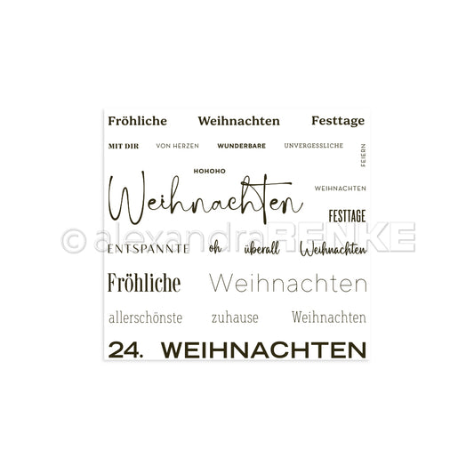 Clear Stamp 'Allerschönste Weihnachten'