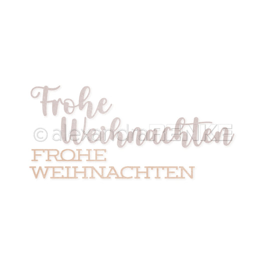 Stanze Schriften-Duo  'Frohe Weihnachten'