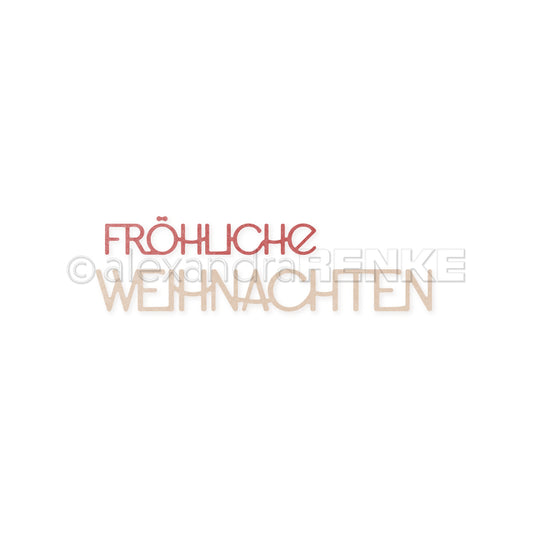 Stanze Wörterset  'Fröhliche Weihnachten'