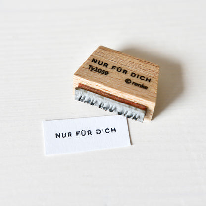 Holzstempel 'Mini Typo - Nur für Dich'