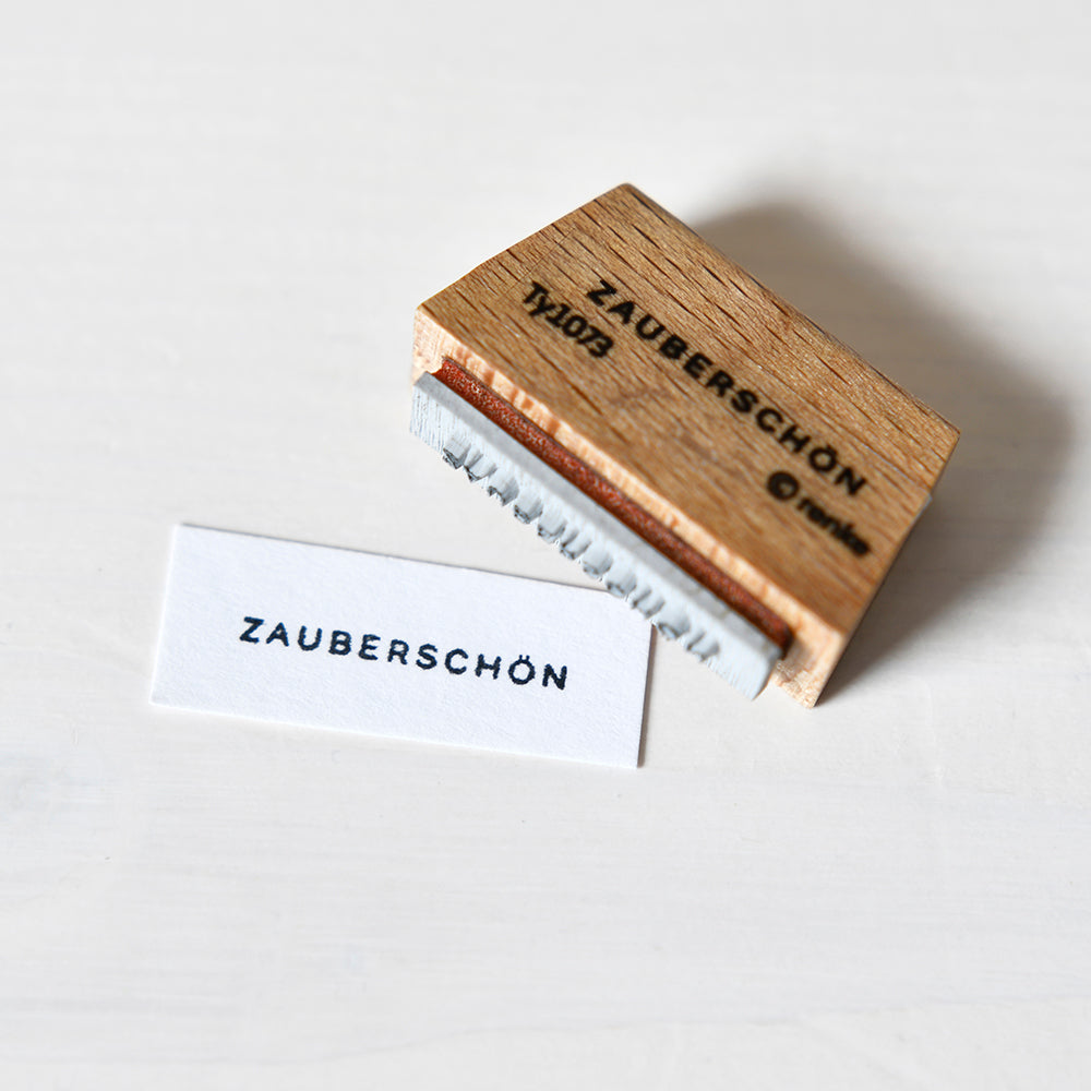 Holzstempel 'Mini Typo - Zauberschön'