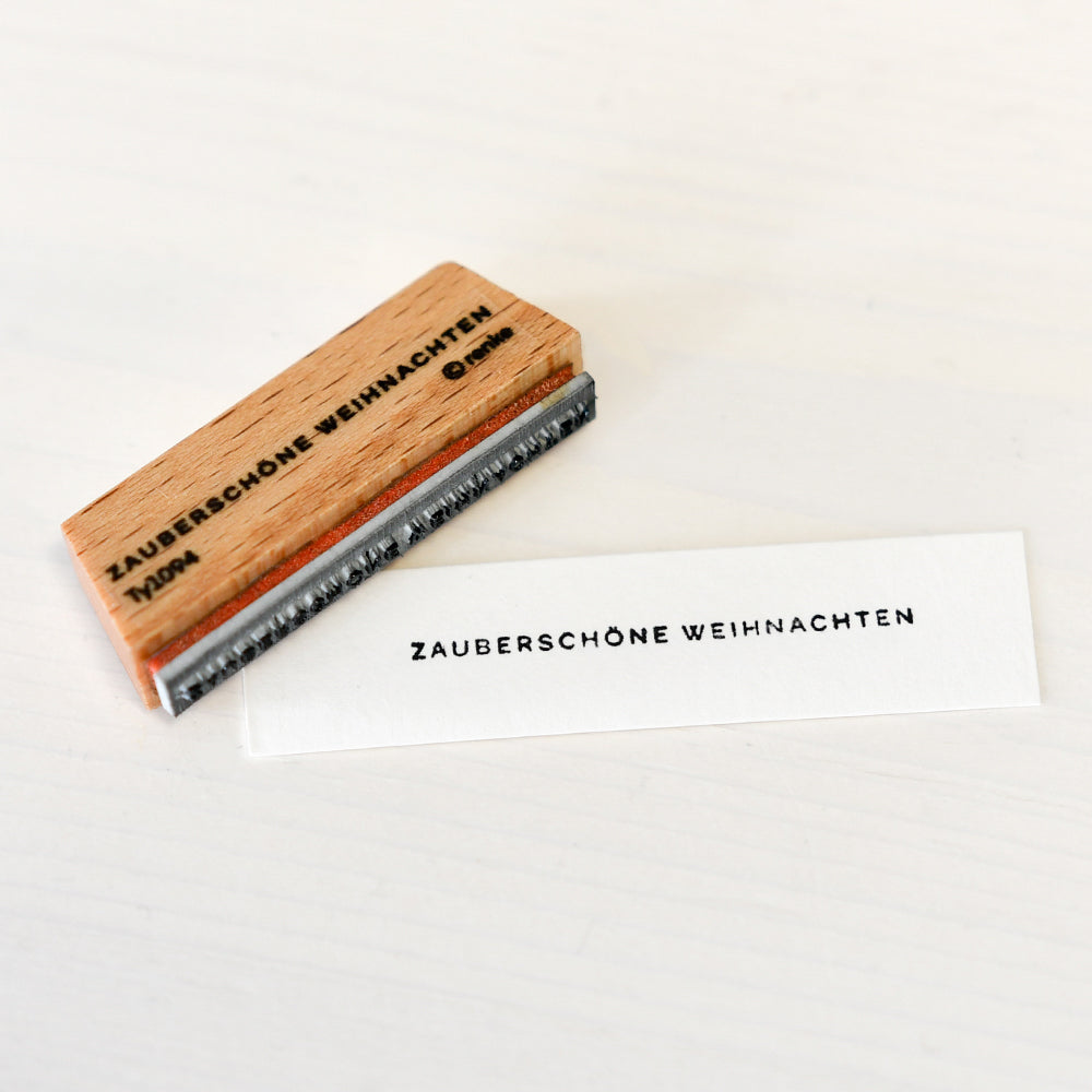 Holzstempel 'Mini Typo - Zauberschöne Weihnachten'