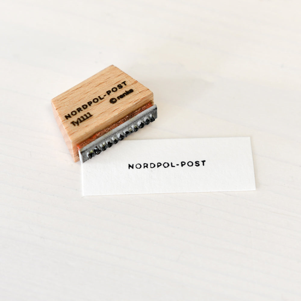 Holzstempel 'Mini Typo - Nordpol-Post'