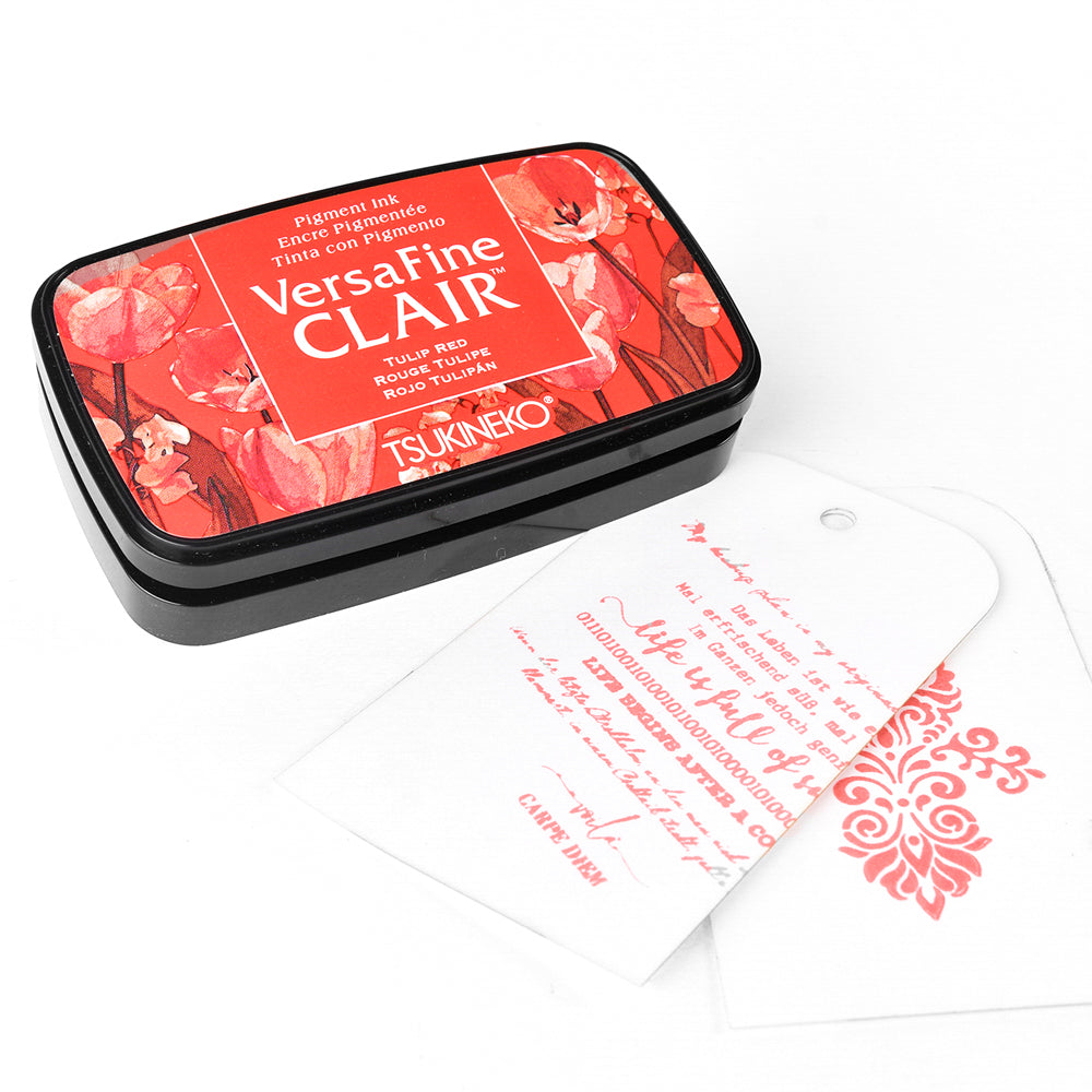 Ink Pad Versafine Clair 'Tulip Red'