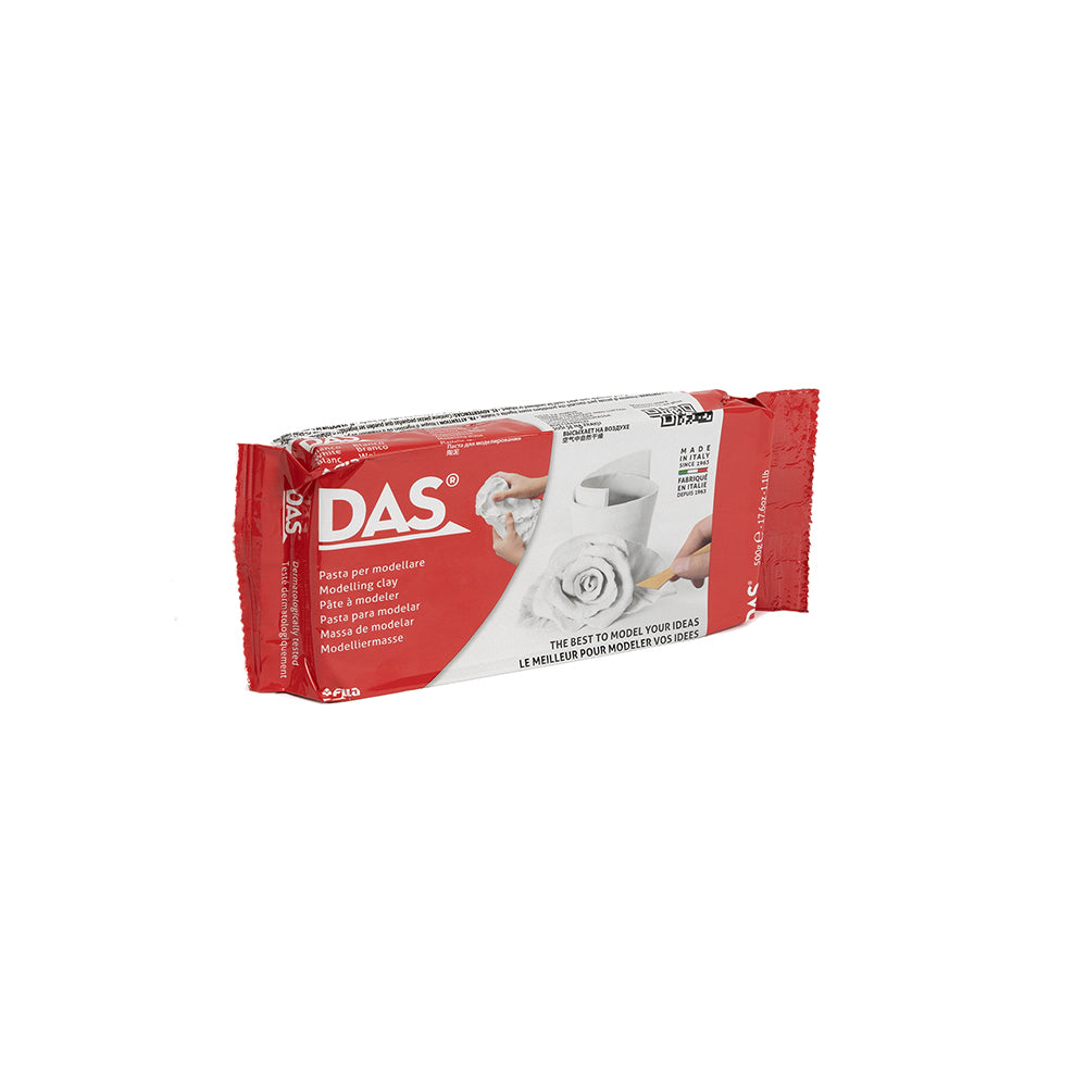 500-g-Packung weiße, lufttrocknende DAS-Modelliermasse.