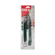 Viererpack mit grünen DAS-Modellierwerkzeugen zum Gravieren und Formen von Modelliermasse.
