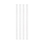 Vier wiederverwendbare ClickBind Binderücken von Vaessen sind vertikal auf schlichtem weißem Hintergrund angeordnet.