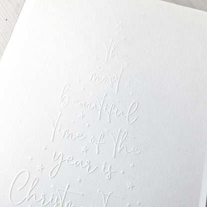 Embossing Folder 'Typo Tanne Beautiful time'