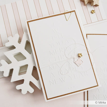 Embossing Folder 'Typo Tanne Merry Christmas'