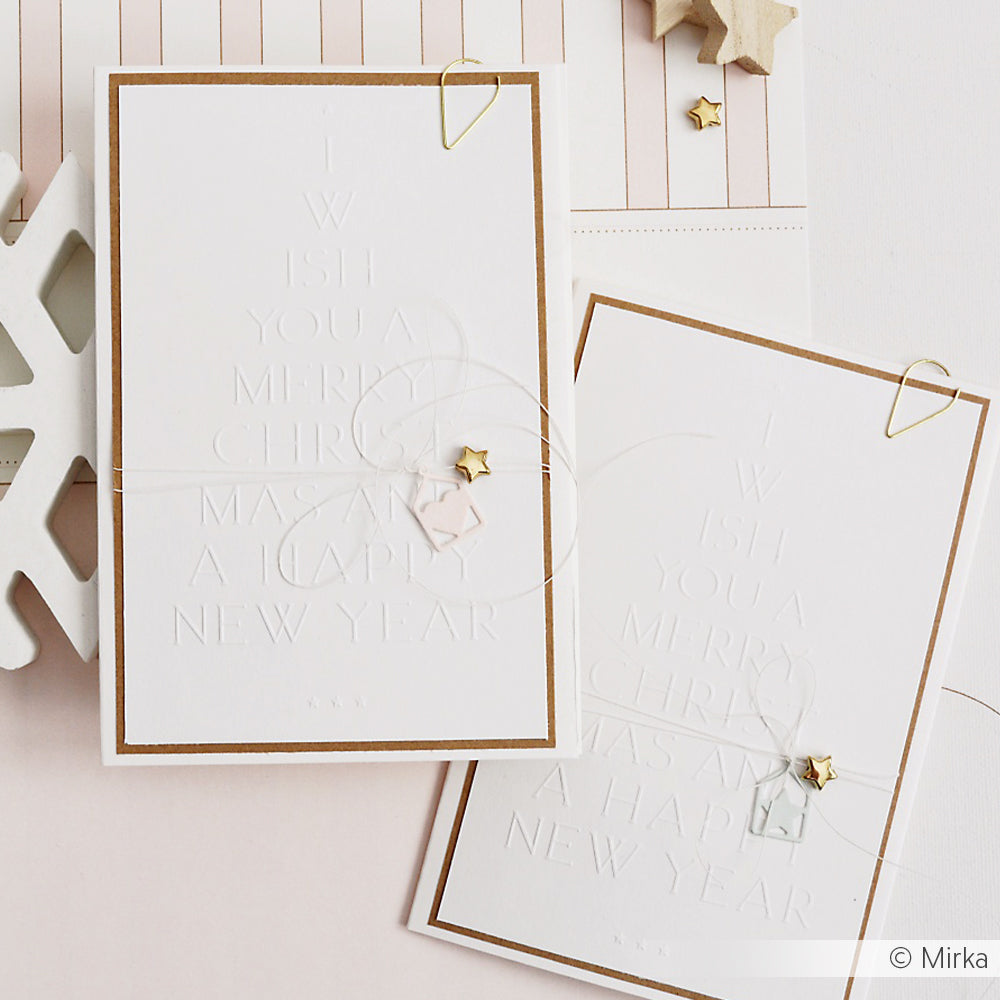 Embossing Folder 'Typo Tanne Merry Christmas'