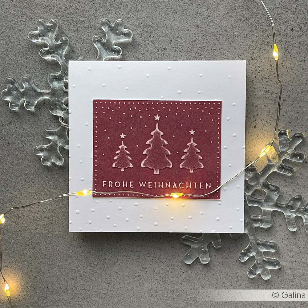 Embossing Folder 'Weihnachtstannen'