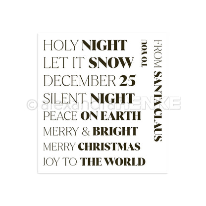 Clear Stamp 'Holy Night'