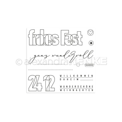 Clear Stamp 'Frohes Fest'