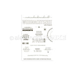 Alexandra Renkes schwarz-weiße, weihnachtliche Wörter und Sätze sind auf einem weißen Hintergrund verstreut, perfekt für Weihnachtsbasteleien und ideal für Clear Stamp oder Photopolymer-Stempelprojekte.