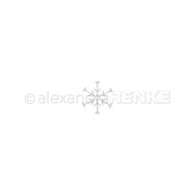 Ein Motivstanze-Schneeflocke-Symbol mit dem Wasserzeichen „alexandra RENKE“.