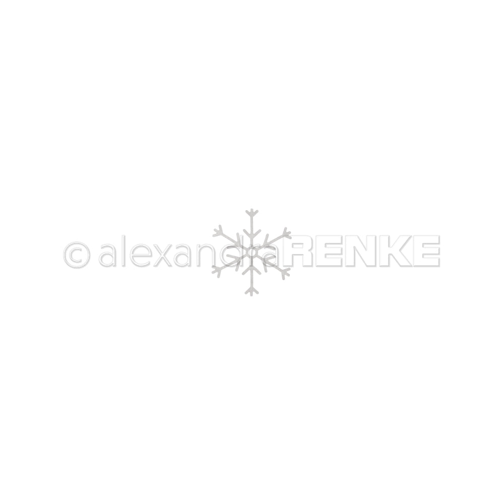 Ein Motivstanze-Schneeflocke-Symbol mit dem Wasserzeichen „alexandra RENKE“.