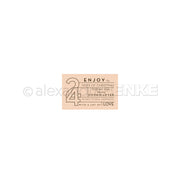 Holzschild von Alexandra Renke: "24 Genieße den Geschmack von Weihnachten für meinen einen Keksliebhaber. Das Geheimnis des wahren Glücks mit viel Liebe - mit einem Weihnachtsstempel oder Holzstempel wird das Fest perfekt.