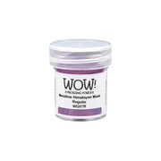 Eine kleine Dose WOW Embossing Powder in Metallic Himalayan Musk - ein sattes lila Embossing-Pulver, ideal für die Verwendung mit Ihrem Embossing Föhn oder Stempelkissen.