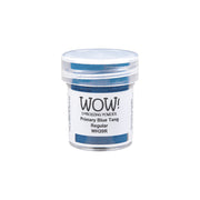 Eine kleine Dose WOW Embossing Powder in Primary Blue Tang Regular (WH20R) - ideal für die Verwendung mit Ihrem bevorzugten Embossing-Tintenkissen und Heißprägewerkzeug.