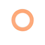 Eine Rolle Vaessen orangefarbenes doppelseitiges Klebeband von oben auf weißem Hintergrund, ideal für Bastelbedarf-Projekte.